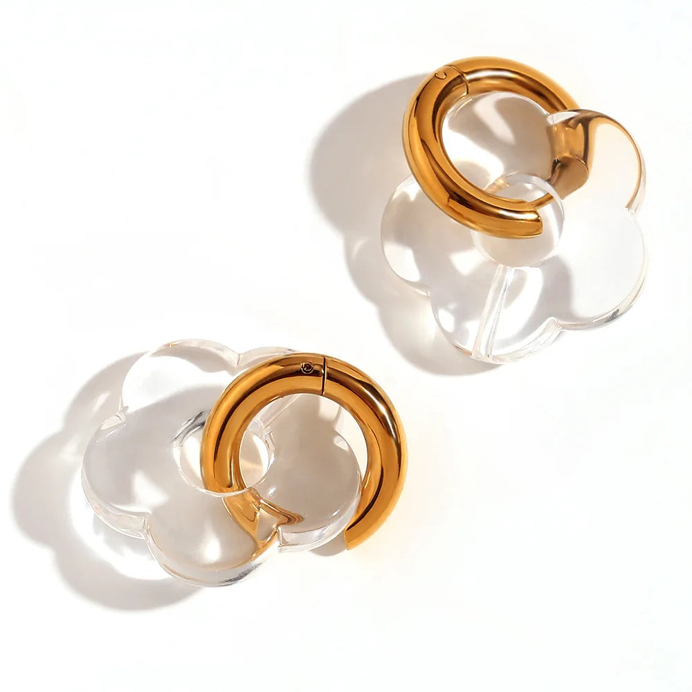 Maison La Veine™ | Boucles d’Oreilles Fleur Tendance