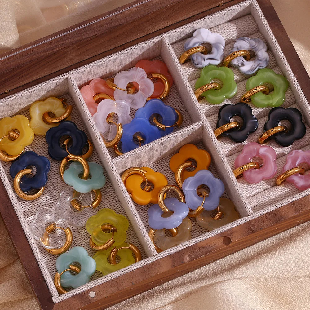 Maison La Veine™ | Boucles d’Oreilles Fleur Tendance