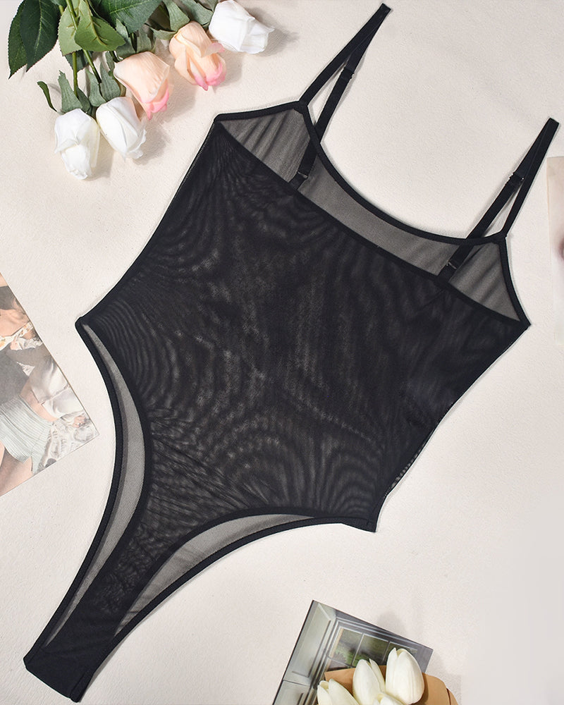 Maison La Veine™ | Body en Mesh Transparent