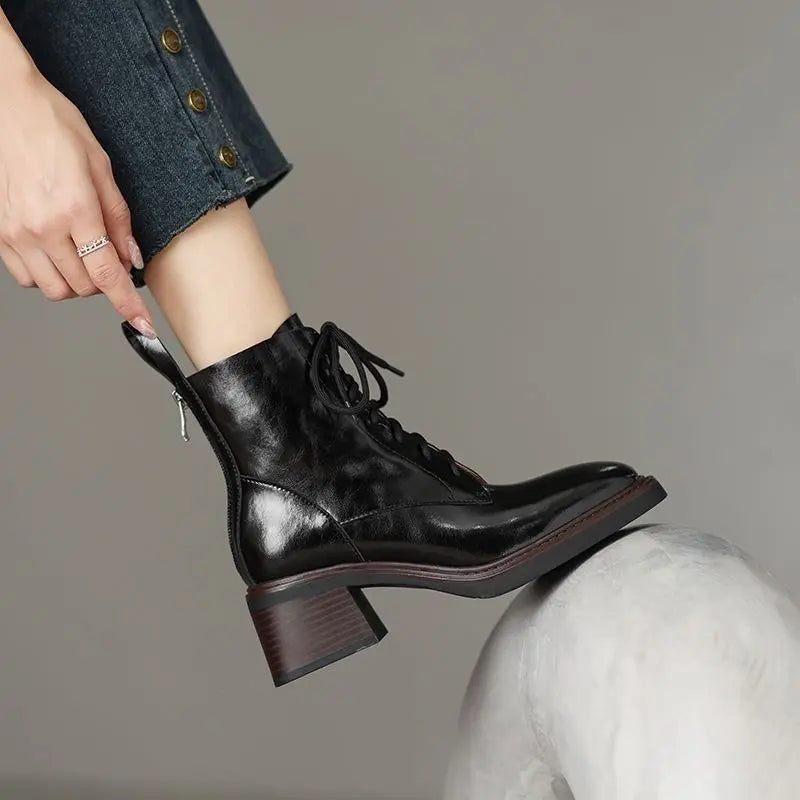 Maison La Veine™ | Bottes Carrées à Cheville