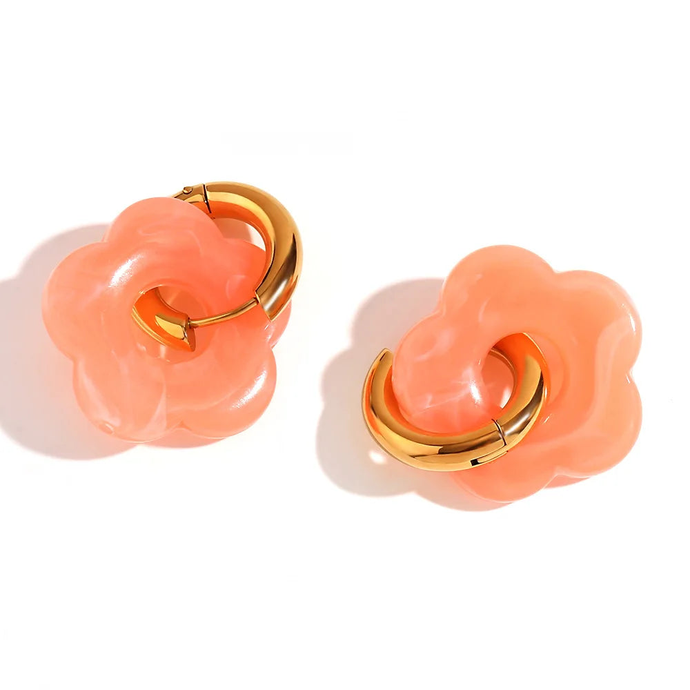 Maison La Veine™ | Boucles d’Oreilles Fleur Tendance