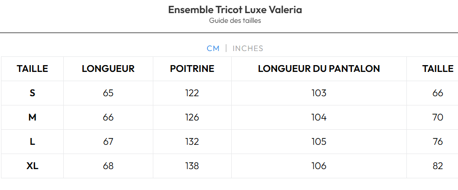 Valeria | Ensemble Tricot Luxe