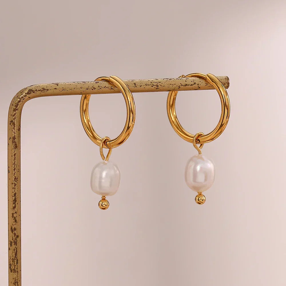 Maison La Veine™ | Boucles Anneaux Perle