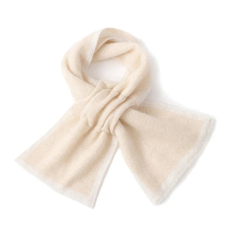 Maison La Veine™ | Écharpe Cachemire Blanc Cassé