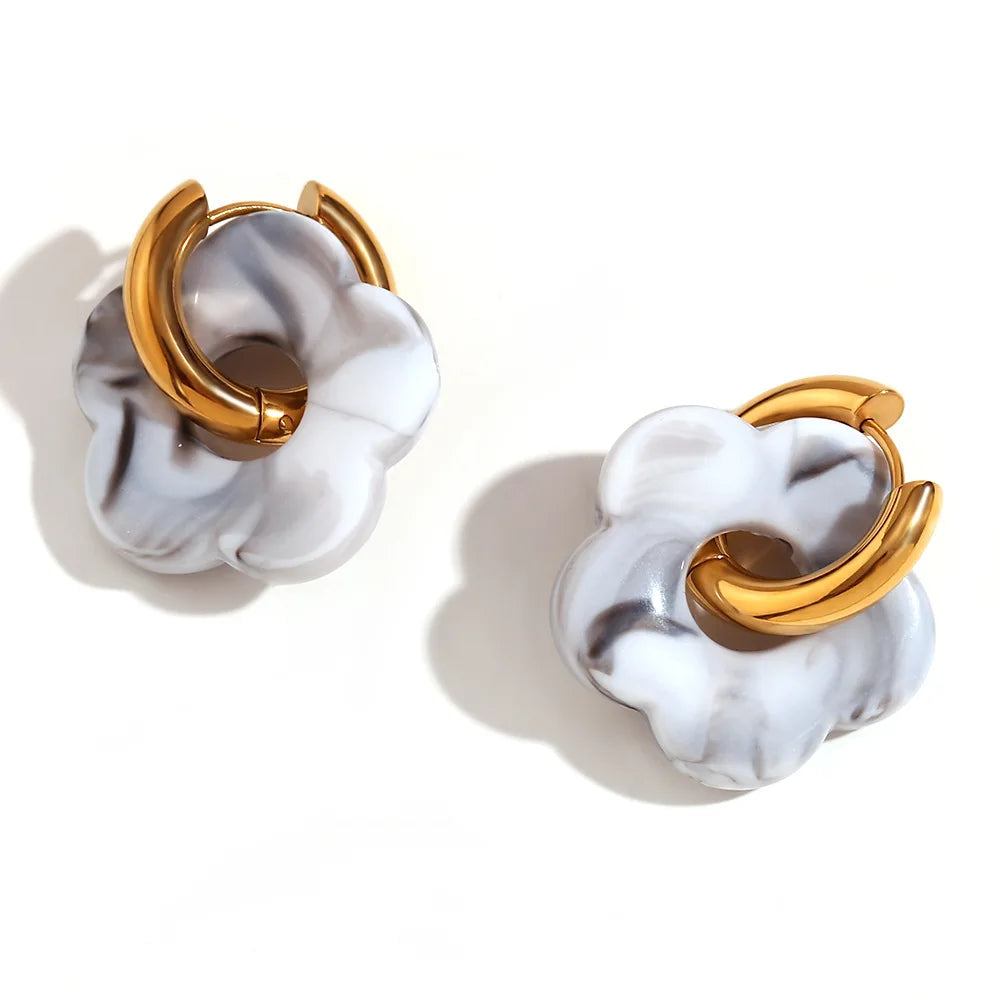 Maison La Veine™ | Boucles d’Oreilles Fleur Tendance