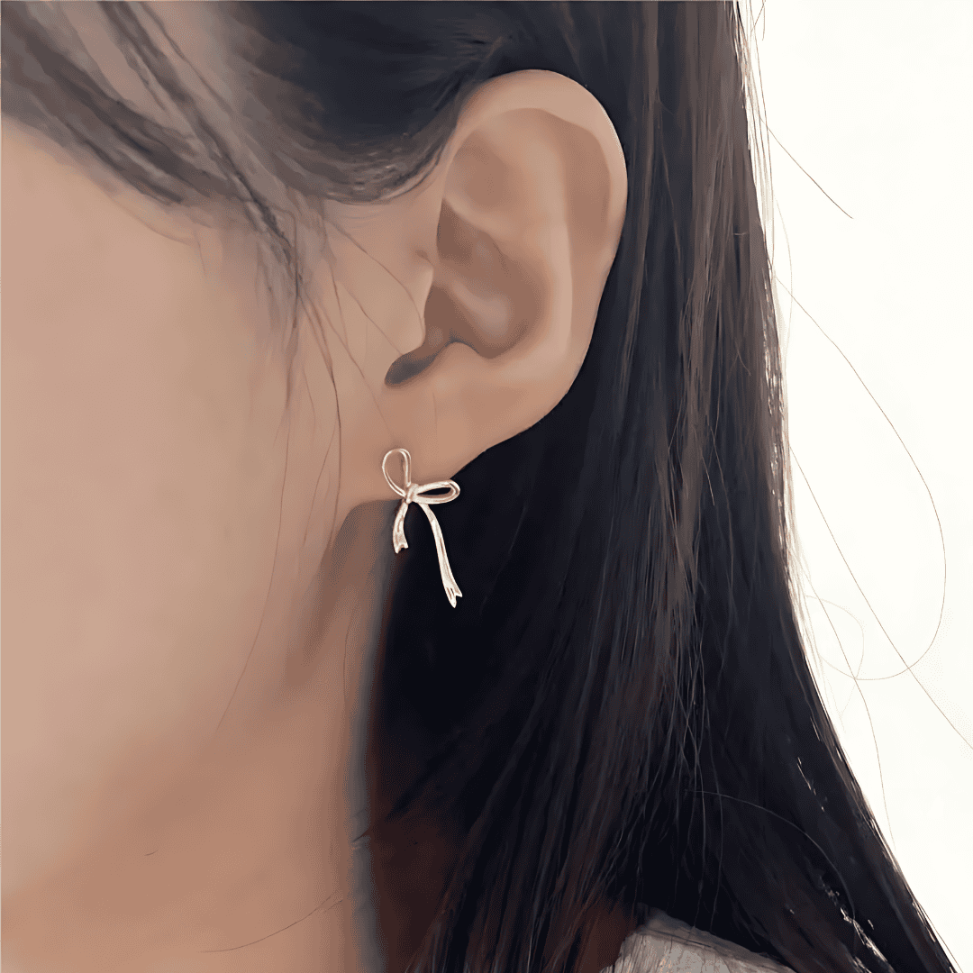 Maison La Veine™ | Boucles d’Oreilles Clous Nœud