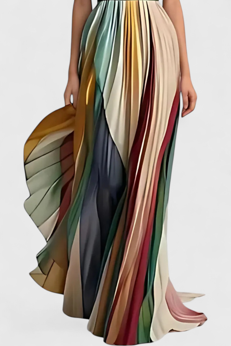 Leticia Robe Longue Ample en Tissu Léger et Naturel