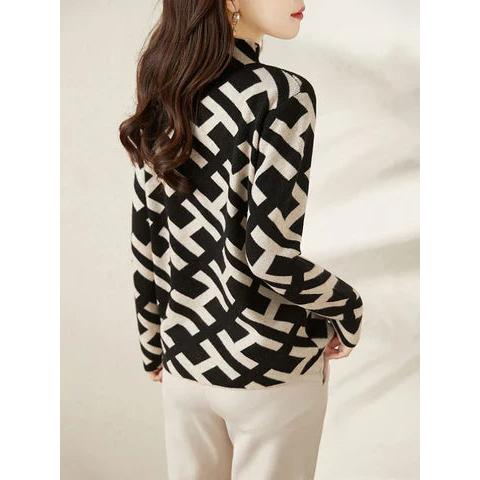 Maison La Veine™ | Pull Géométrique