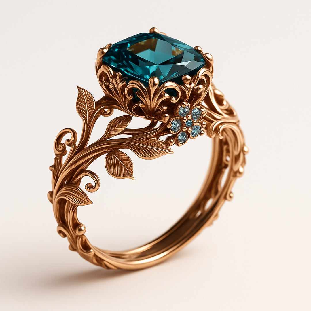 Maison La Veine™ | Bague cristal vert