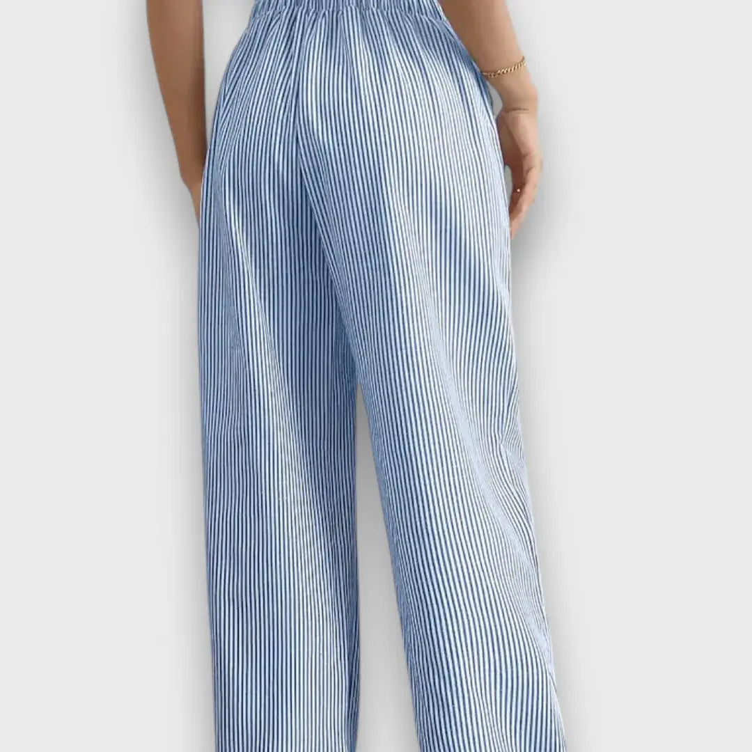 Maison La Veine™ | Pantalons Rayés Élégants Karina