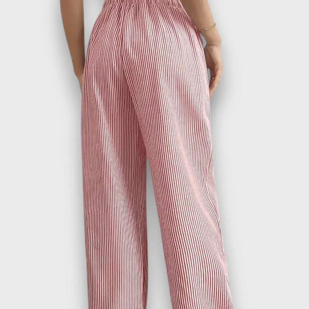 Maison La Veine™ | Pantalons Rayés Élégants Karina