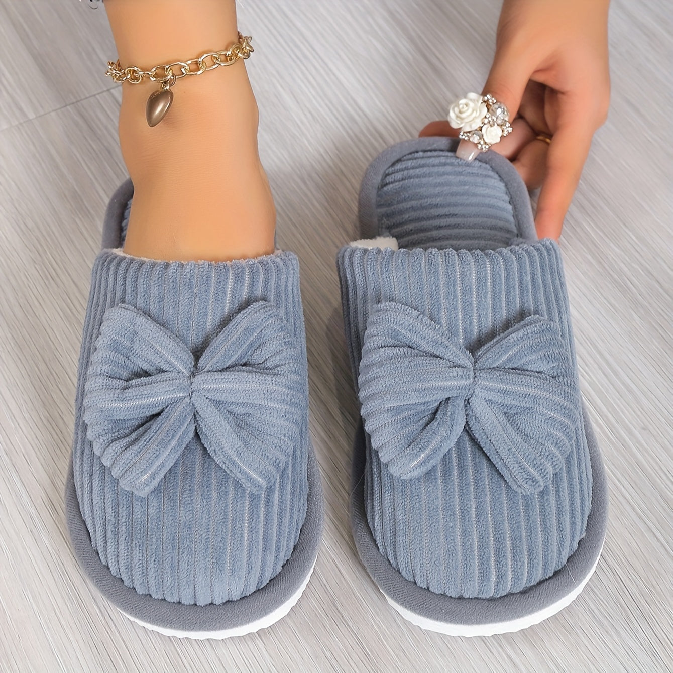 Maison La Veine™ | Chaussons Nœud