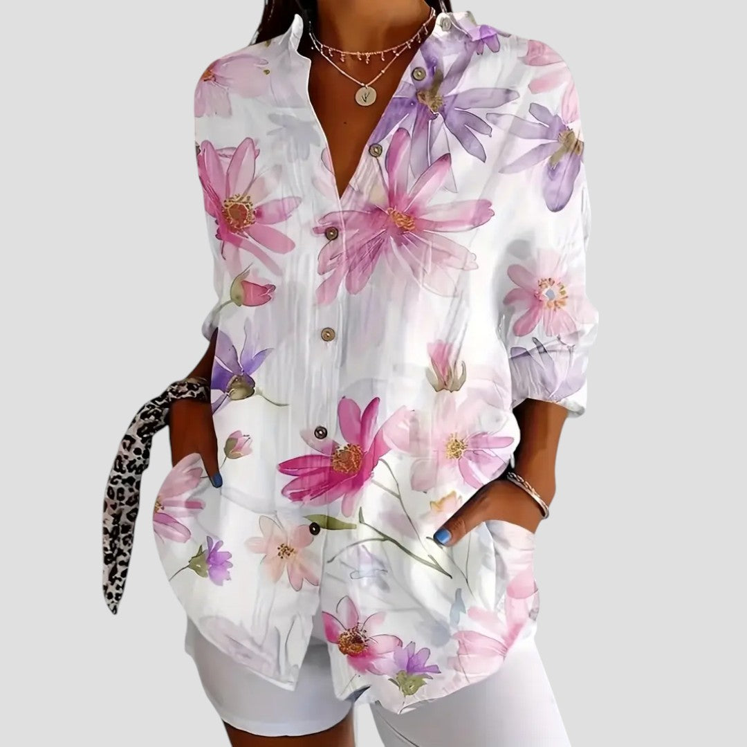 Maison La Veine™ | Blouse Fleurie Élégante