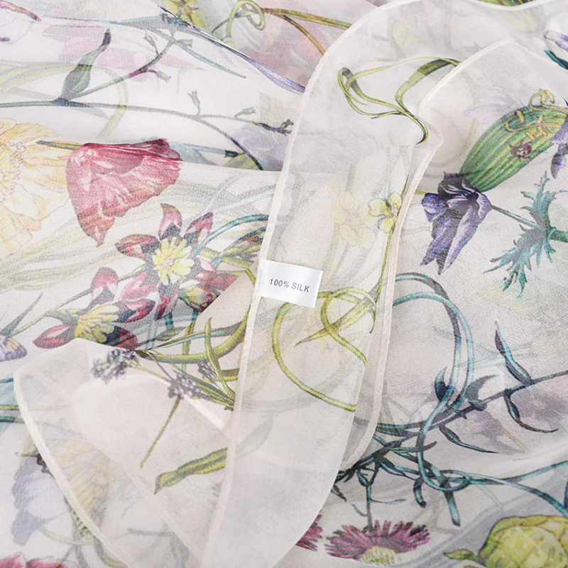 Maison La Veine™ | Foulard Femme Soie Imprimée