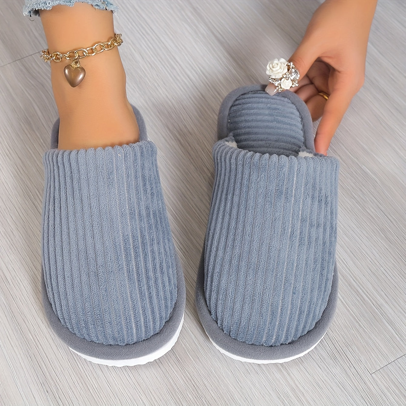 Maison La Veine™ | Chaussons rayés