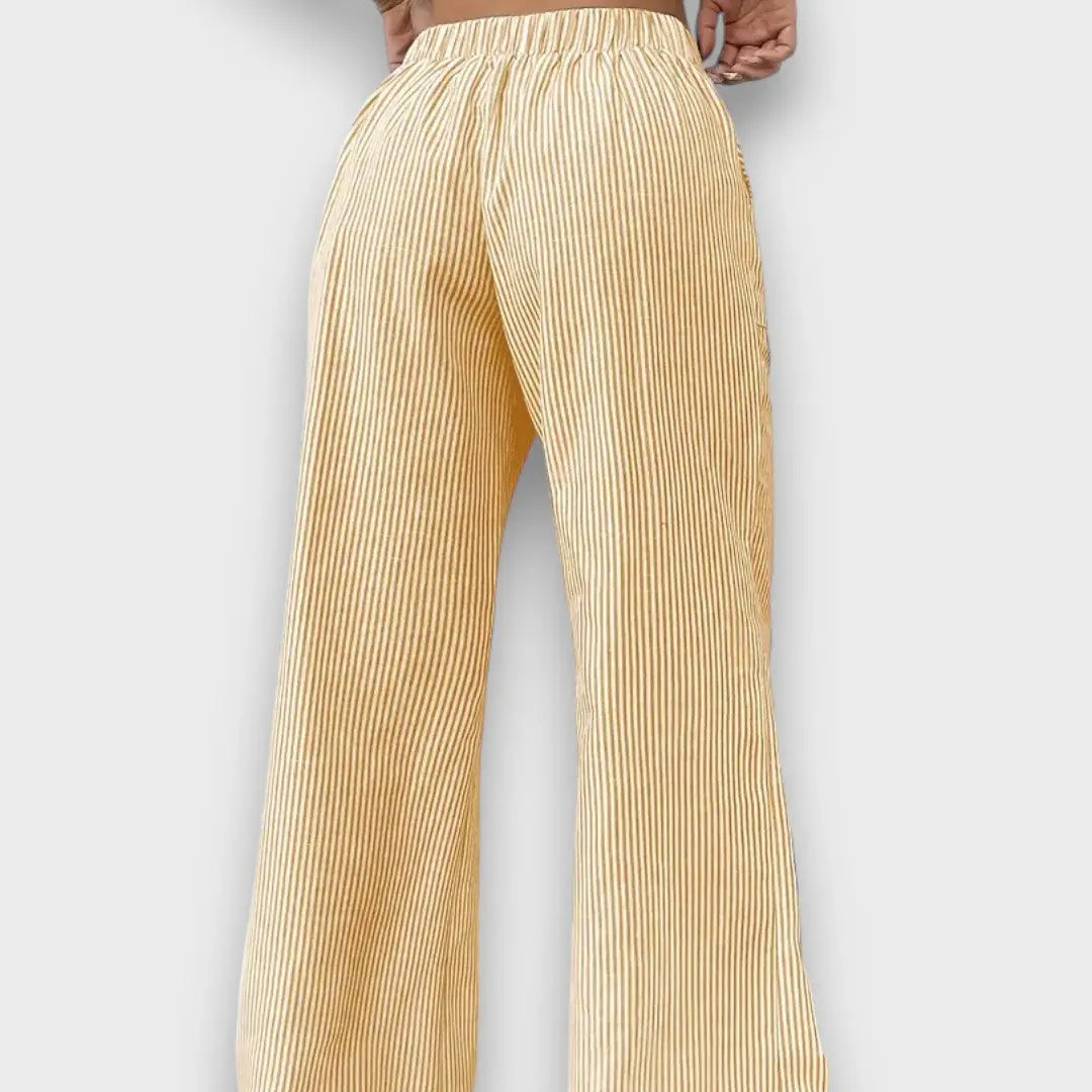 Maison La Veine™ | Pantalons Rayés Élégants Karina