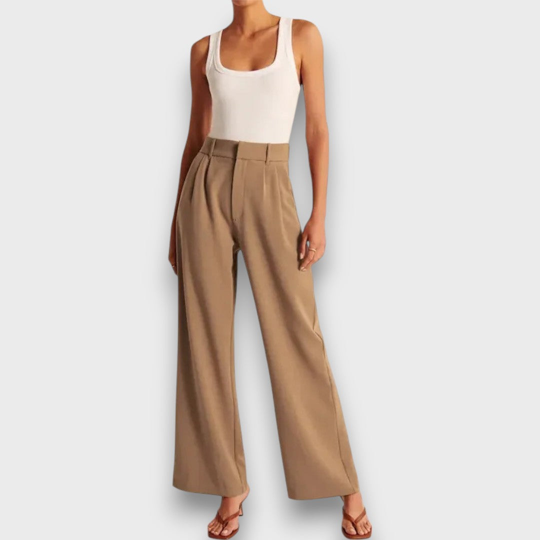 Maison La Veine™ | Pantalons Larges Taille Haute Alva