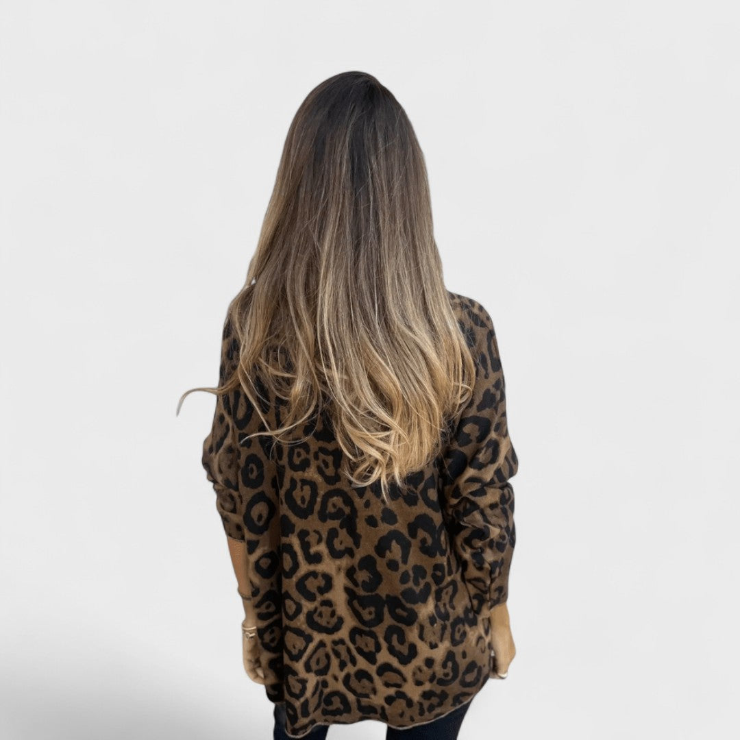 Maison La Veine™ | Top Casual Femme Imprimé Léopard