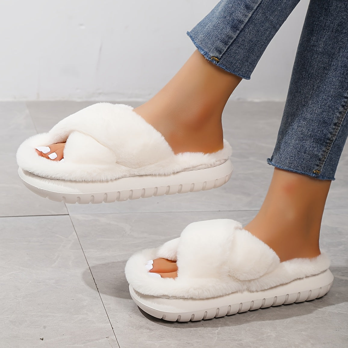 Maison La Veine™ | Chaussons ouverts en laine
