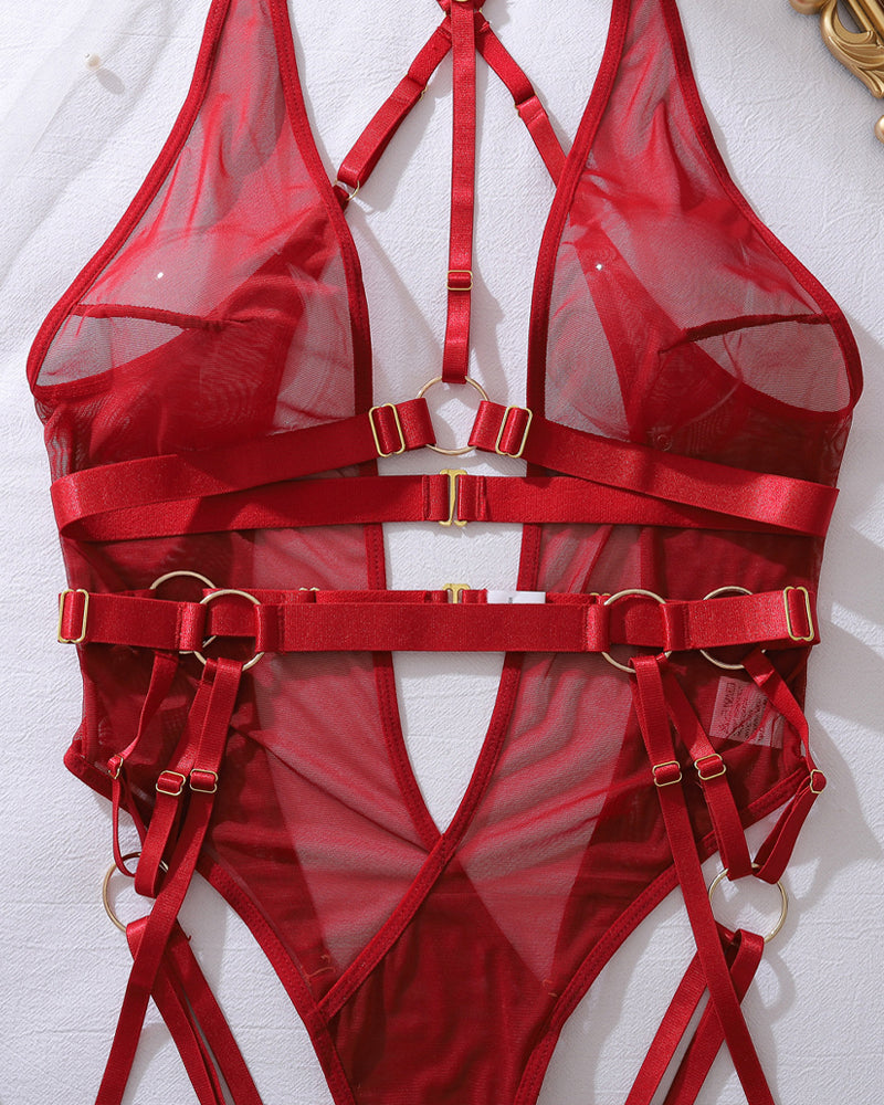 Maison La Veine™ | Body dos nu en maille avec bretelles métalliques