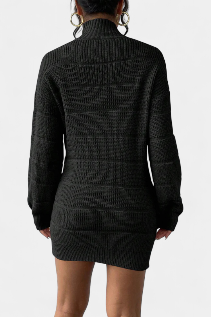 Margaux Robe Pull Mini à Col Roulé