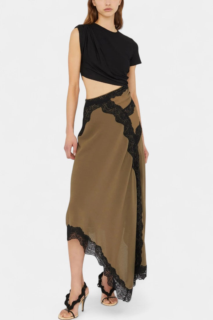 Élyra Robe Midi Verve T-shirt Torsadé