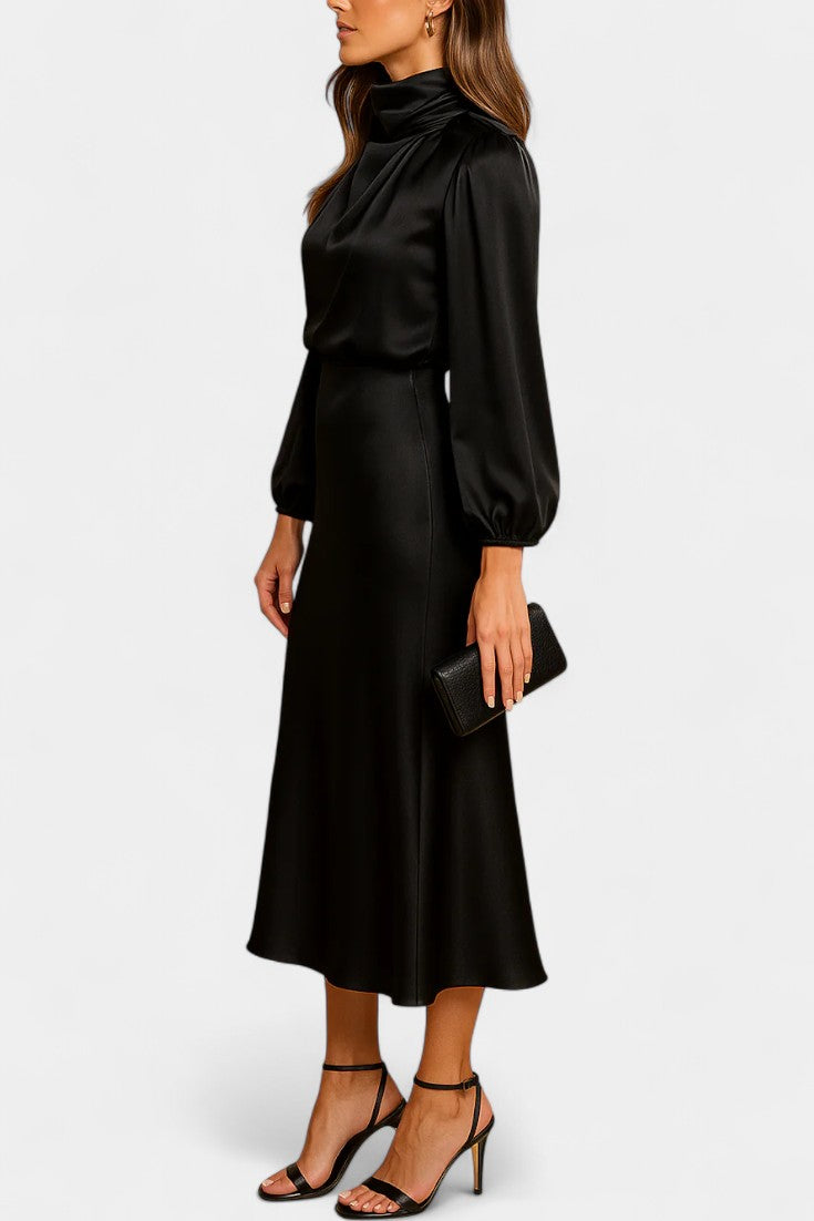 Cebu Robe Midi Taille Haute Élégante