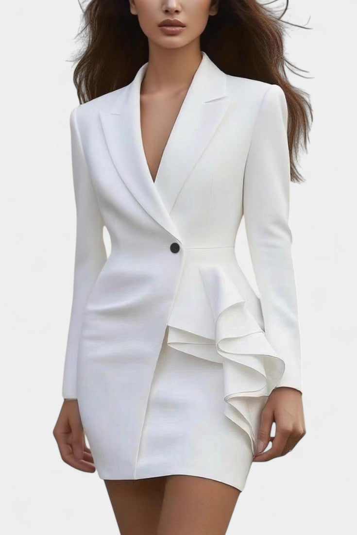 Sierra Robe Blazer Sur Mesure à Volant Couture