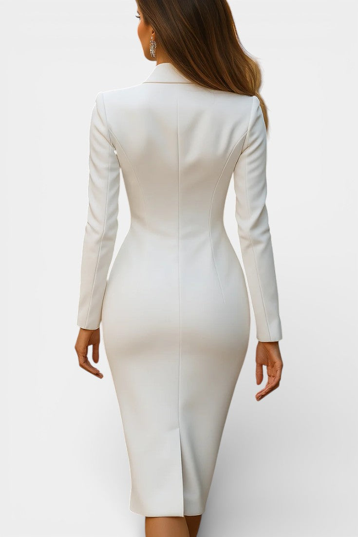 Maddalena Robe Midi Blazer Ajustée