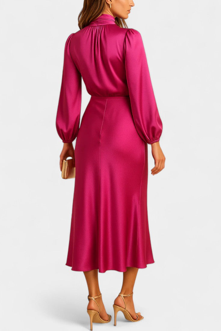 Cebu Robe Midi Taille Haute Élégante