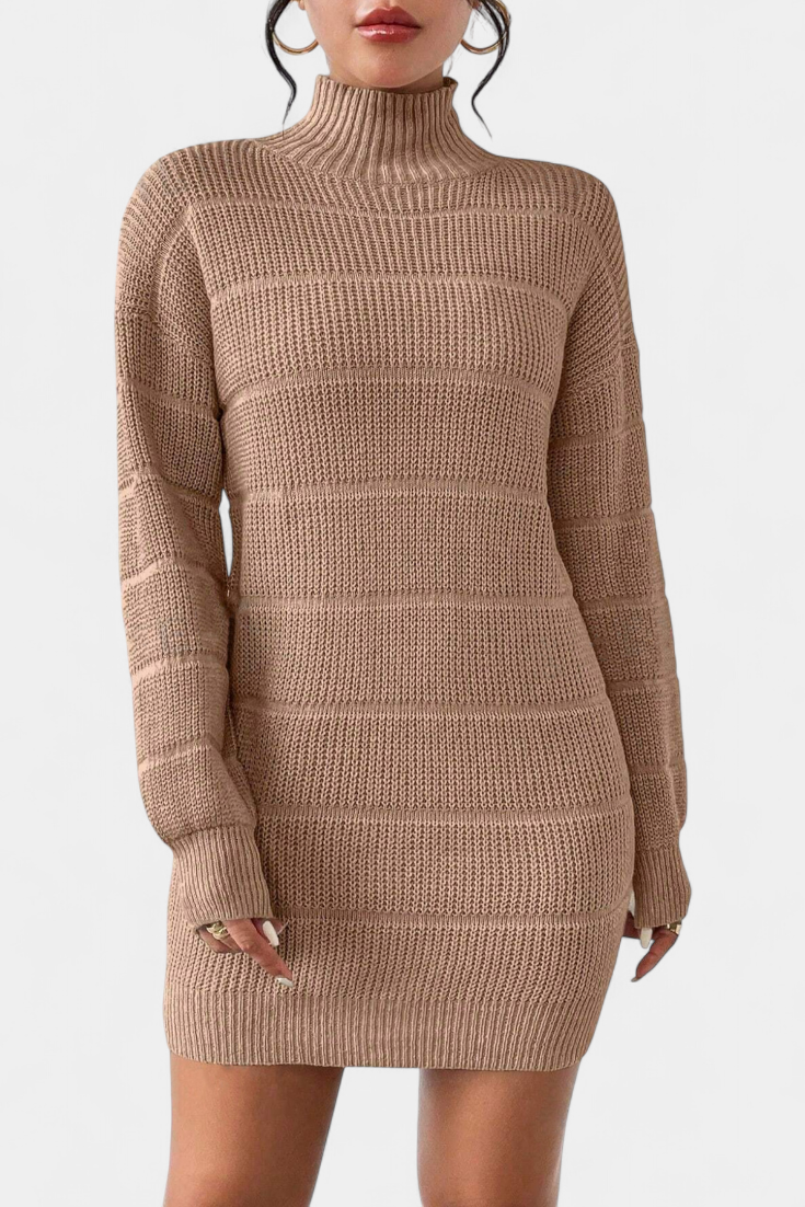 Margaux Robe Pull Mini à Col Roulé
