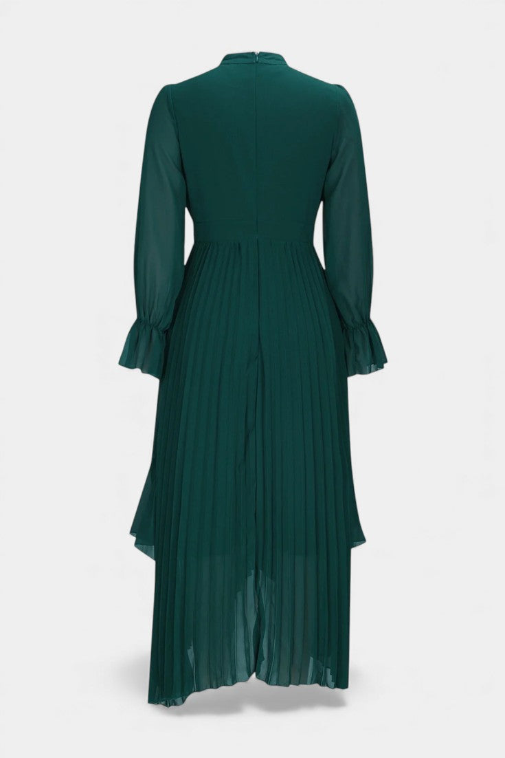 Graziella Robe Élégante Plissée à Volants