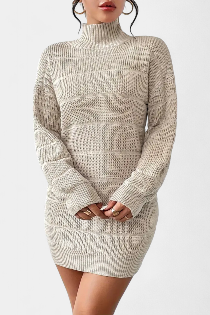 Margaux Robe Pull Mini à Col Roulé