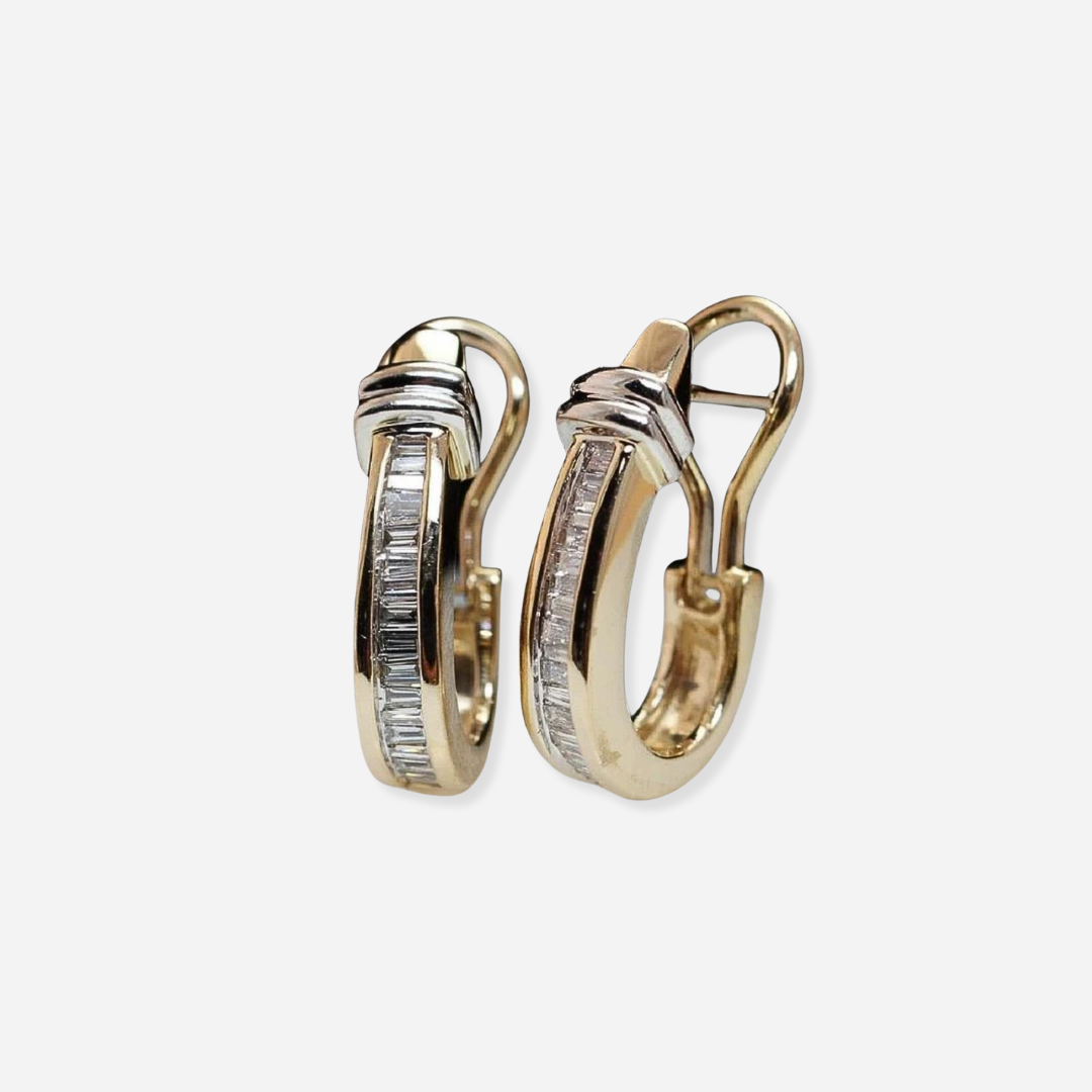 Maison La Veine™ | Boucles d’oreilles dorées avec opale