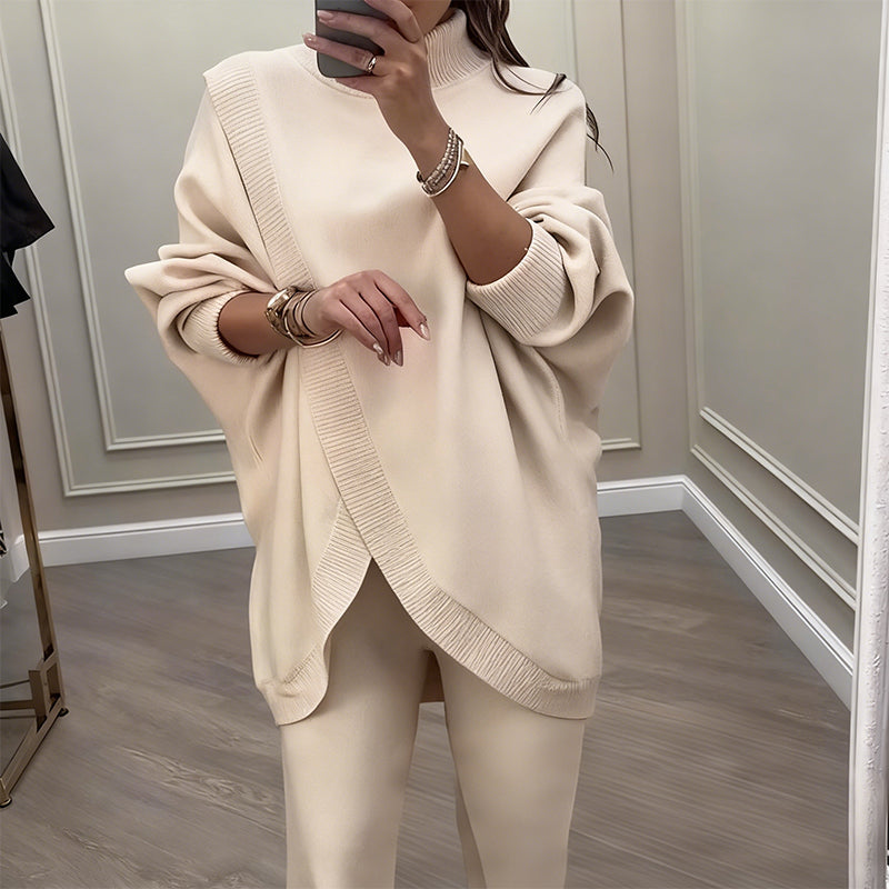 Sanne | Ensemble 2 pièces – Pull asymétrique + pantalon large
