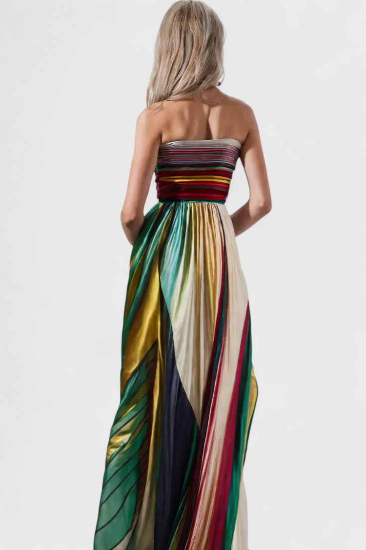 Leticia Robe Longue Ample en Tissu Léger et Naturel