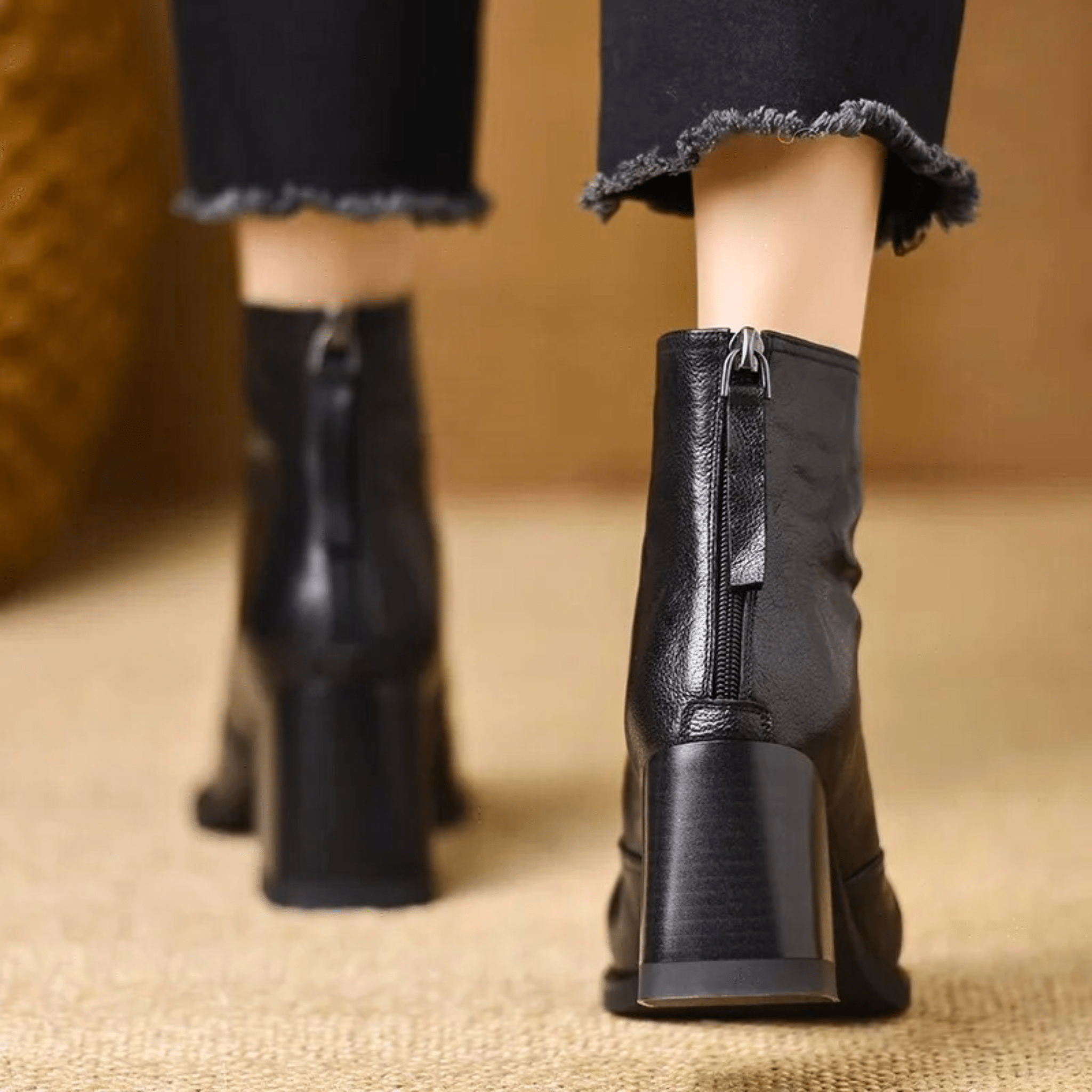 Maison La Veine™ | Bottes De Luxe À Talon Moyen