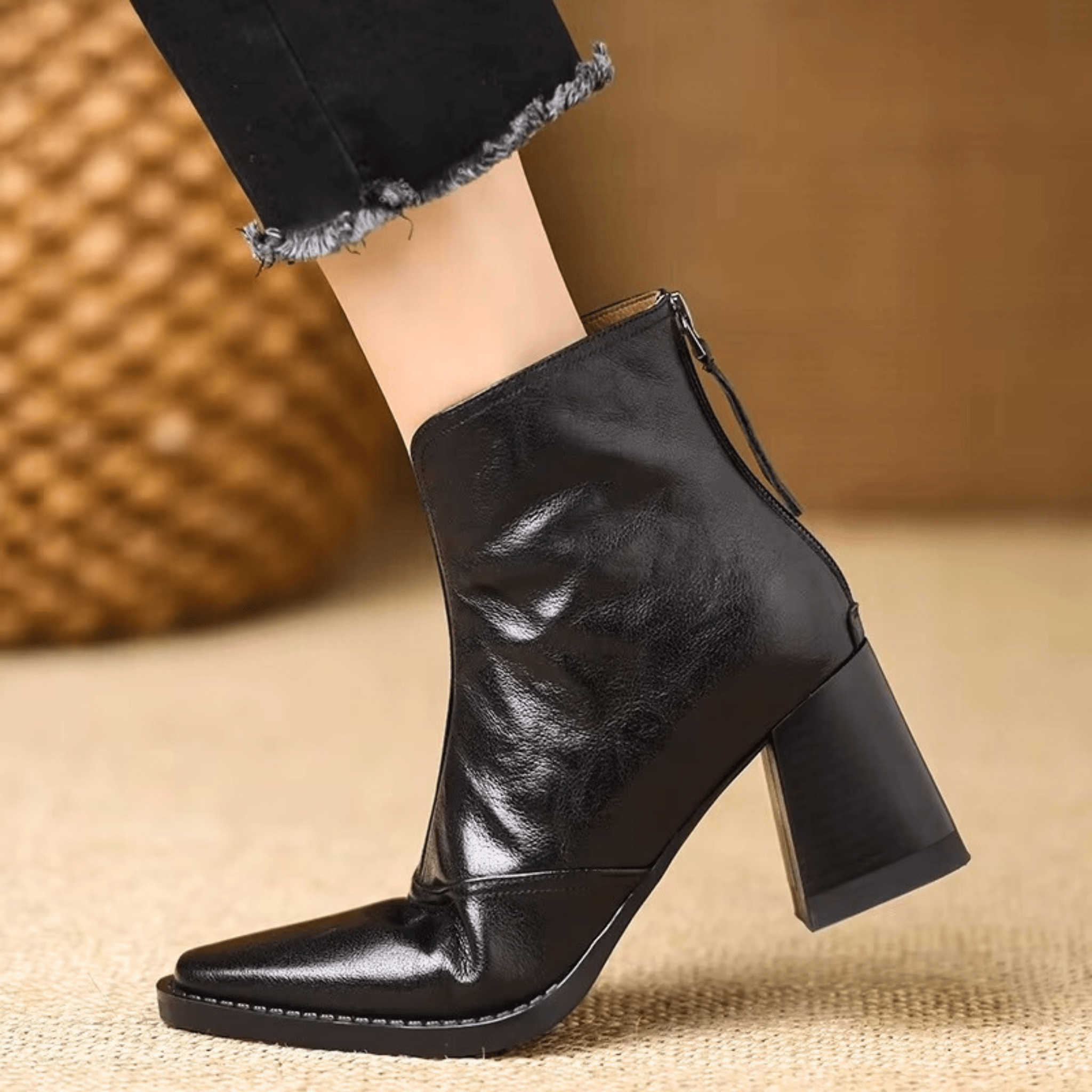 Maison La Veine™ | Bottes De Luxe À Talon Moyen